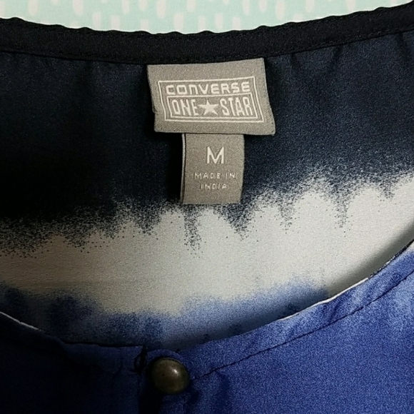 Converse Watercolor Batwing Silk-like Blouse - Picture 4 of 4